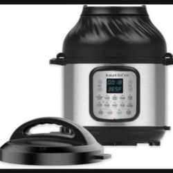 Instant Pot Duo Crisp 11-in-1 Air Fryer and Electric Pressure Cooker Combo with Multicooker Lids that Air Fries, Steams, Slow Cooks, Sautés, and Dehyd