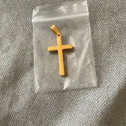 Gold Plated Cross Pendant 
