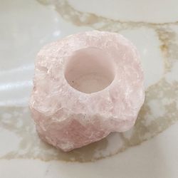 Pink Himalayan Salt Candle Holder