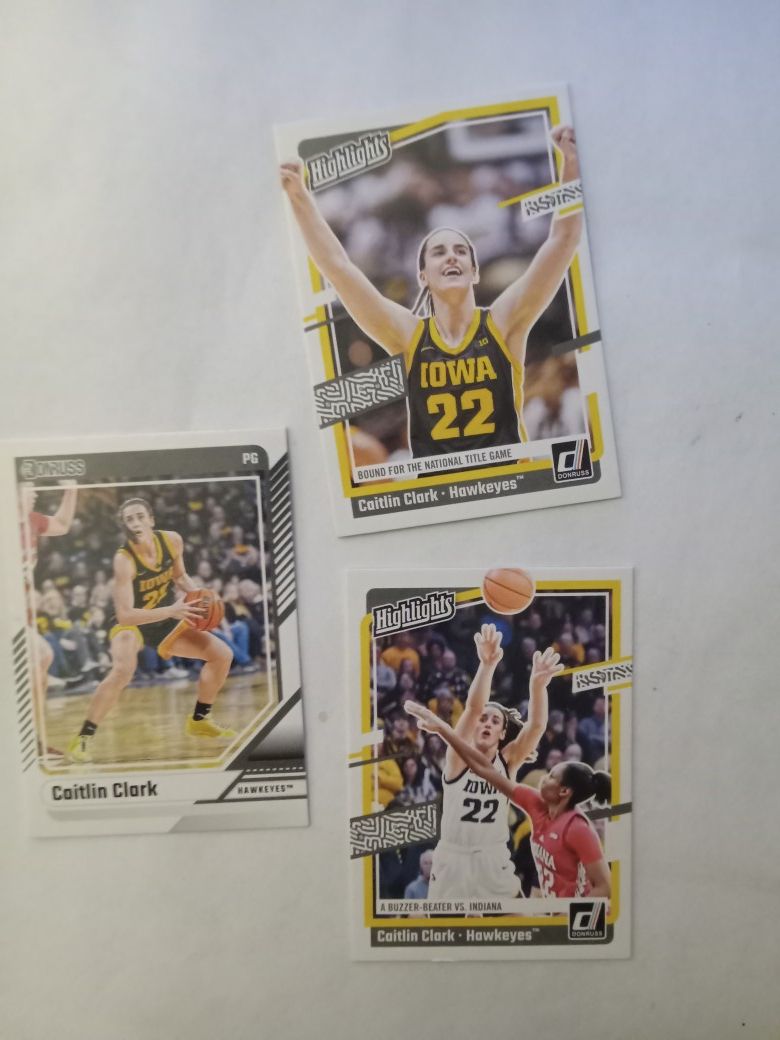 2024 Caitlin Clark Rookie Cards X3