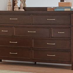 Brand New 9-Drawers Pinot Noir Dresser