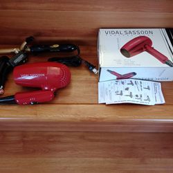 Vidal Sassoon Hair Dryer + Revlon Curl Styling Iron