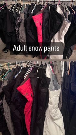 ADULTS SNOW PANTS ANS SNOW SUITS IN BEAUTIFUL CONDITION DIFFERENT SIZES