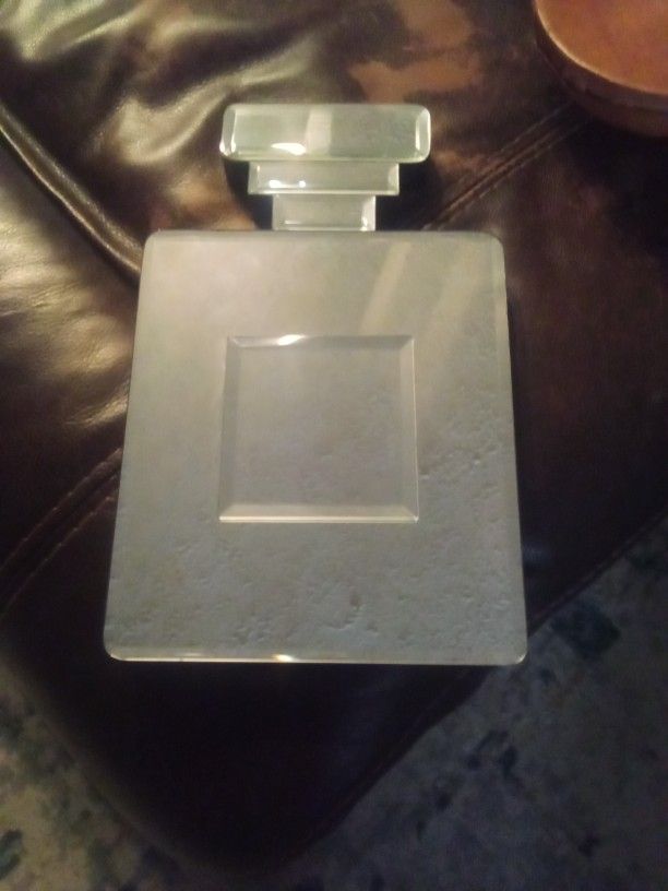 Mirrored Perfume Bottle Decor Decoration,$12,It's 13 In Tall And 8 In Wide