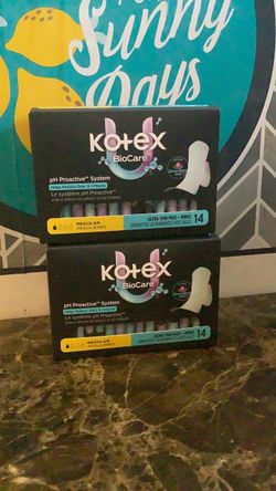 Kotex U BioCare Ultra Thin Pads with Wings – 2 Pack