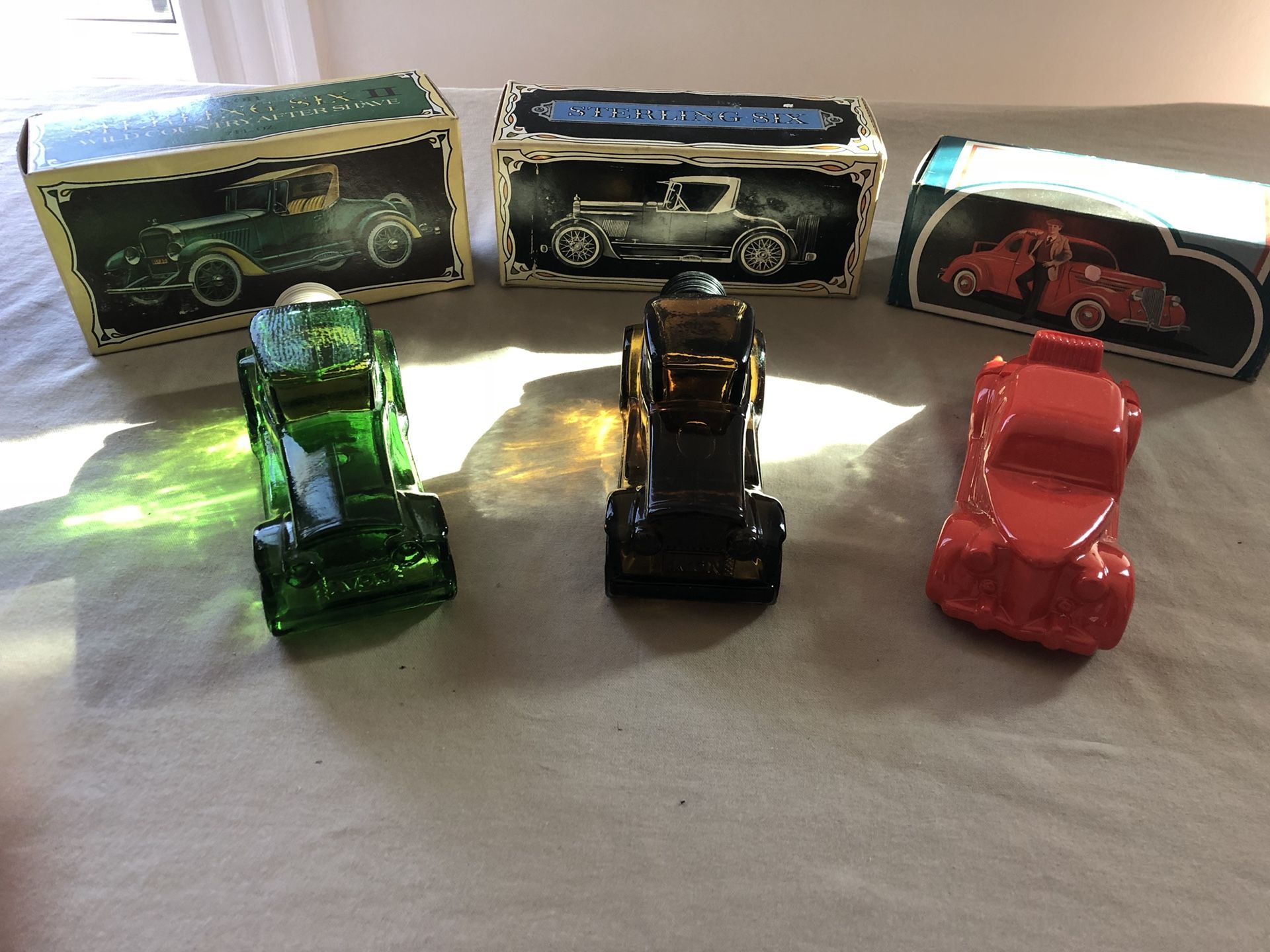 Avon Car Bottles- Vintage lot of 3