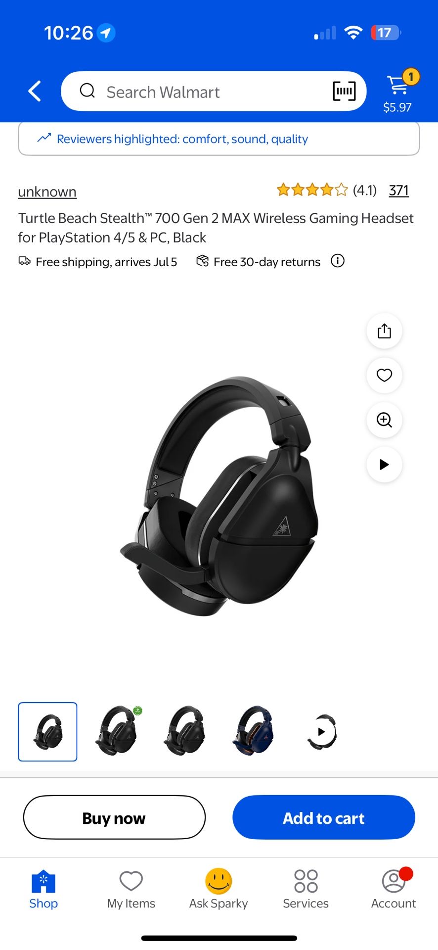 Turtle Beach Stealthâ„¢ 700 Gen 2 MAX Wireless Gaming Headset for PlayStation 4/5 & PC, Black