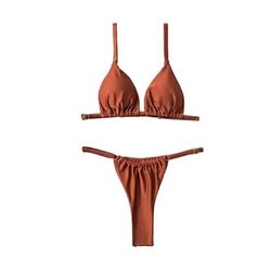 Bikini Sets for Women,Triangle Trendy Womens 2 Piece Cheeky Small Bikini,Brazilian Sexy String Tanning Thong Bikini
