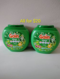 Gain Flings Laundry Detergent Soap Pods, Original Scent, 42 Ct