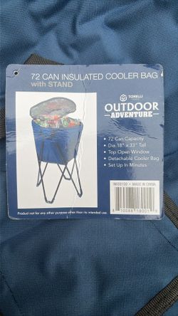 72 CAN Insulated Cooler Bag With Stand Brand New 
