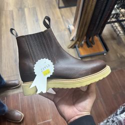 Brown Leather Chelsea Work Boots – Comfort & Style 🔥