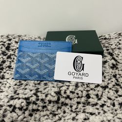 Blue Goyard Card Holder