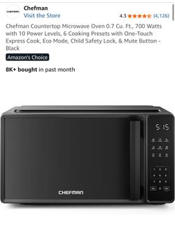 Chefman Microwave with Mute Function