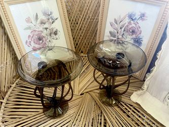 Vintage Mid-Century Jozefina Krosno Octopus Glass Pedestal Bowl