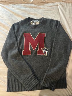 Mickey State Varsity Knit Sweater Size M