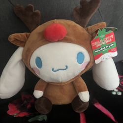 Sanrio Hello Kitty & Friends Cinnamonroll the Reindeer Holiday Plush 