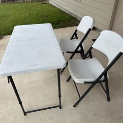 Table And 2 Chairs 