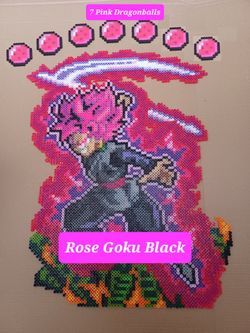 Rose Goku Black Perler Art