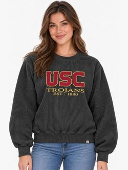 USC Trojans Corduroy Crewneck Sweatshirt