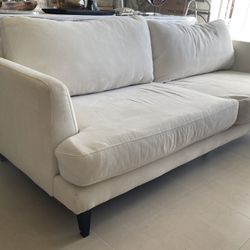 Washable Sofa - Off White 83” - Modern Contemporary 