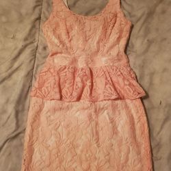 Lovely Pink Lace Dress