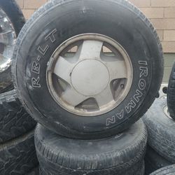 Chevy 6 Lug Stock Wheels 265 75 16 