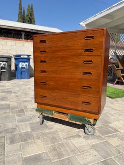 Mid-Century Modern Tallboy Dresser