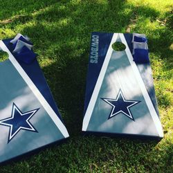 Cowboys Cornhole boards