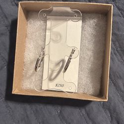 Original Sterling silver earrings original price $250 in original box and packaging sealed