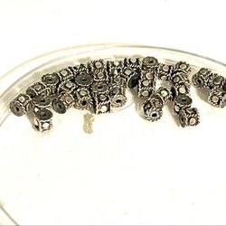 6 Sterling Bali Spacer Beads SV15
