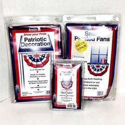Vintage Annin & Co. “Patriotic Pleated Fans”