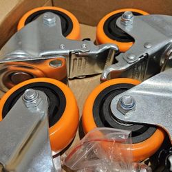 3in Swivel Caster Wheels w/ Brake