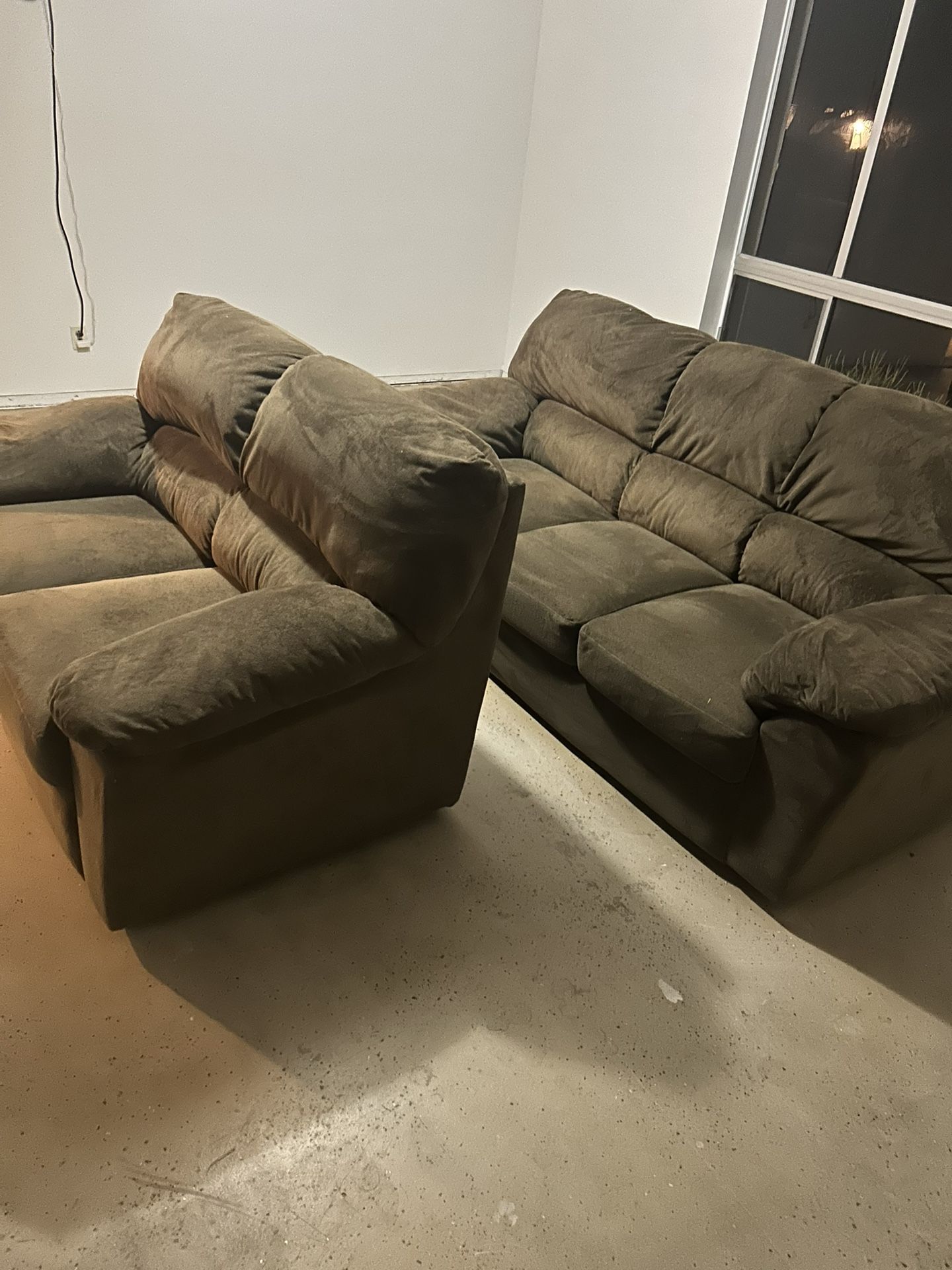 Couch and loveseat