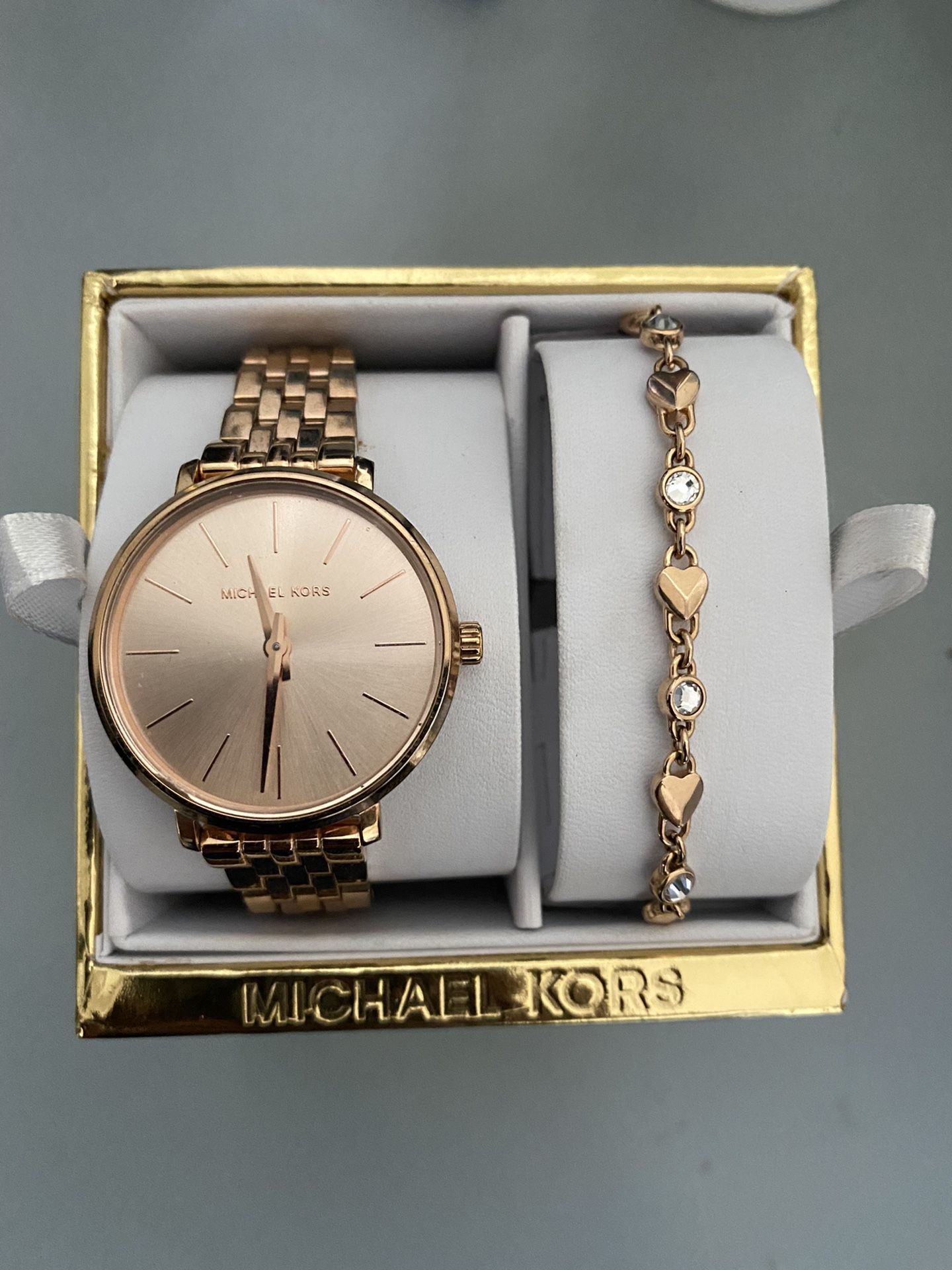 Michael Kors Watch And Bracelet 