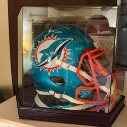 Tyreek Hill Full Size Signed Miami Dolphins Replica Helmet with Display Case COA Beckett 