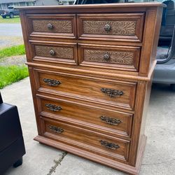 Handsome vintage tallboy dresser