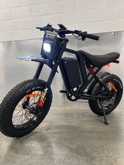 60V/1000CW/1800W (Peak) Electric E-Bike Dirt Bike 5’2-6’0 Rider, 30ah Battery, 40-45mph Top Speed