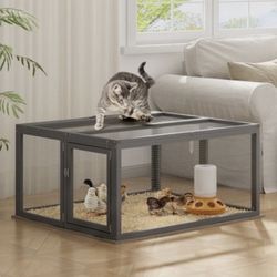 Rabbit Hutch Chicken Coop Hen House Poultry Cage 