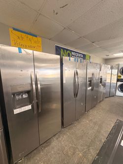 Side by side refrigerators on sale
