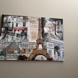 Big Paris Theme Canvas