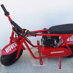 Mini Gas Dirt Bike, 99cc 4-Stroke, Max Speed 28 Mph | Max Load 200 Lbs | Age 13+ | With LED Light | For Adults | Pit Bike/Motorcycle