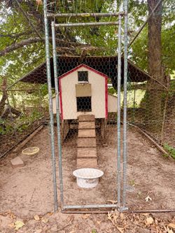 Chicken coop with complete pen