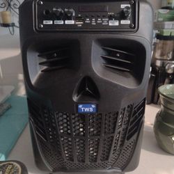 Portable, Cordless Party Stereo DJ Music System With Bluetooth Capability, Direct Memory Card Slot, Microphone Connection & More Great Features!!