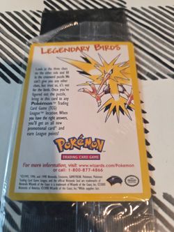 2000 Pokemon Insert Cards Legendary Birds Promo sealed 
2 cards in package 
Not $5 
Offers please!