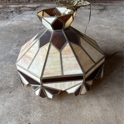 Tiffany Styled Stain Glass Hanging Light