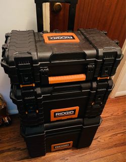 Rigid Multi Interlocking Toolbox Wheeled Cart