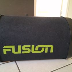 Fusion 10in Car Speaker With Built In Amplifier 