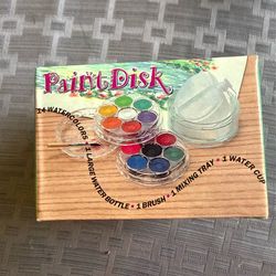 Brand new Paint Disk portable watercolor set, travel art kit