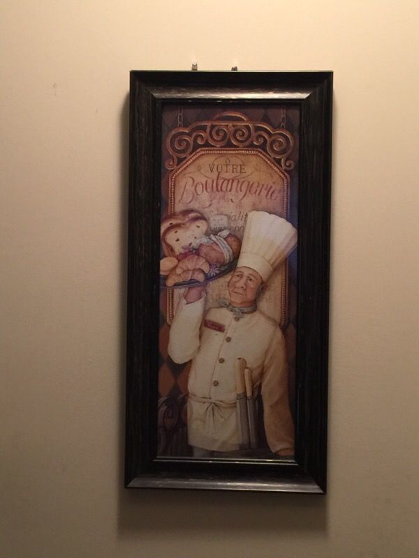Chef Glass picture frame in great condition