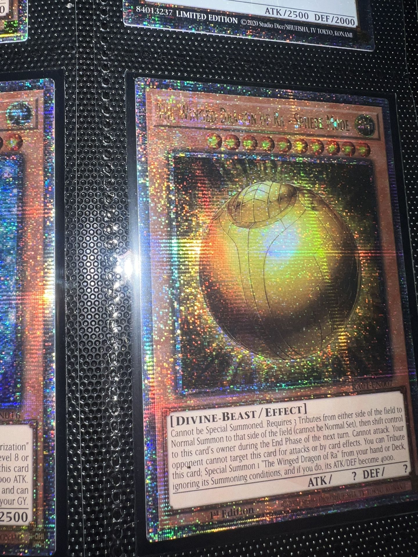 Quarter Century Secret Rare Winged Dragon Of Ra Sphere Mode